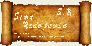 Sima Medojević vizit kartica